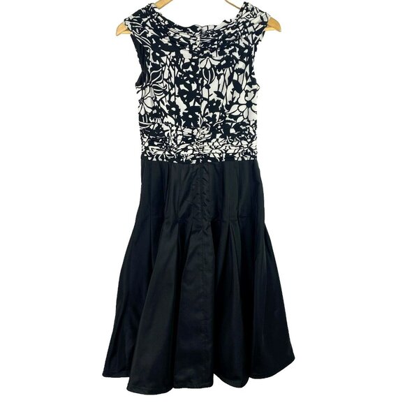 Tadashi Shoji Dress Vintage 90's Womens Size 8 Black Party Prom Grad Retro - Picture 3 of 4